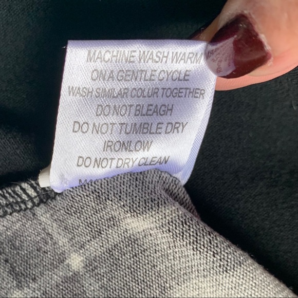 Reborn Black Plaid Long Sleeve Dress - Picture 5 of 5